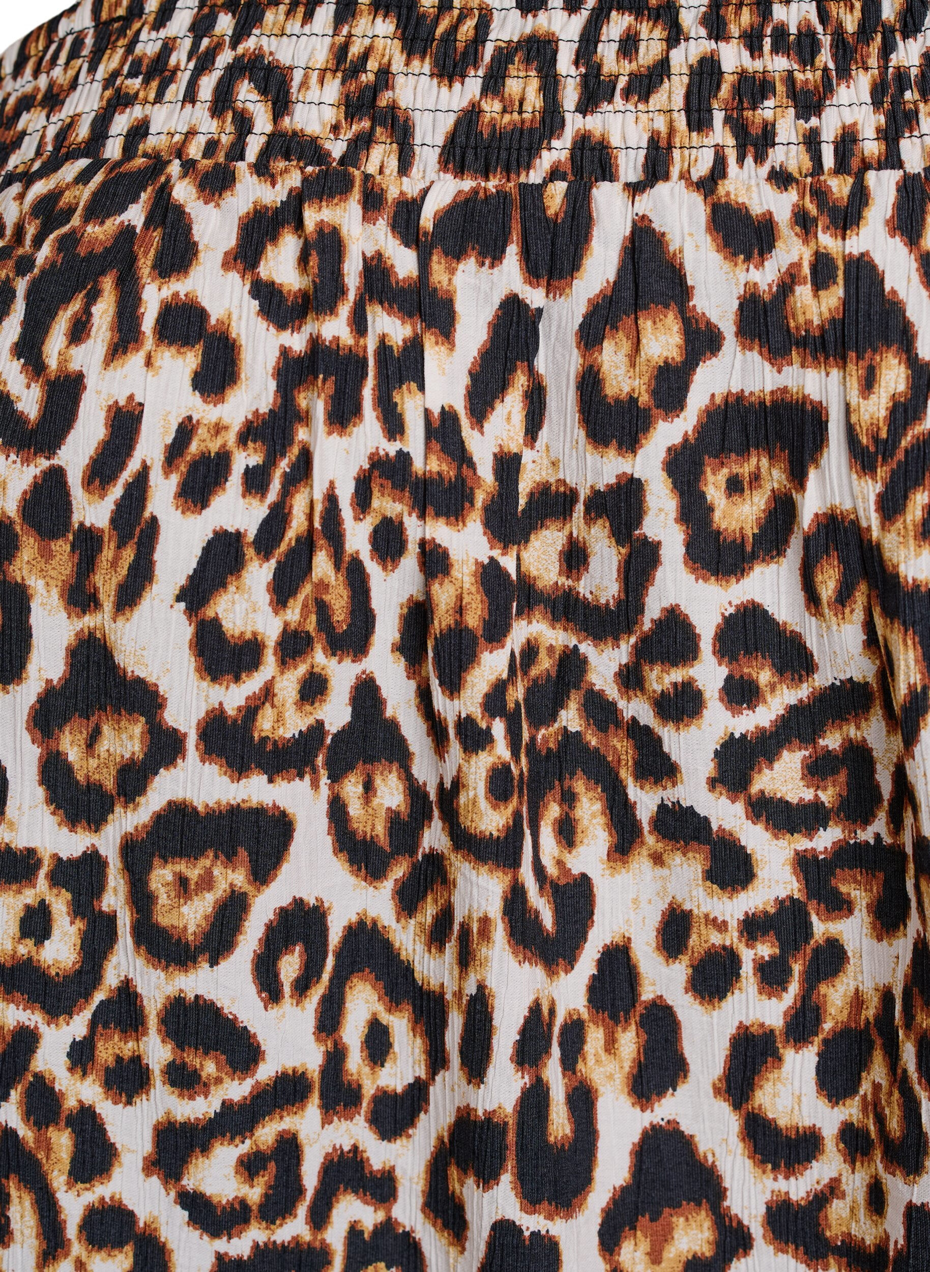 Zizzi Robe courte en viscose avec bretelles spaghetti, Beige, Packshot image number 2