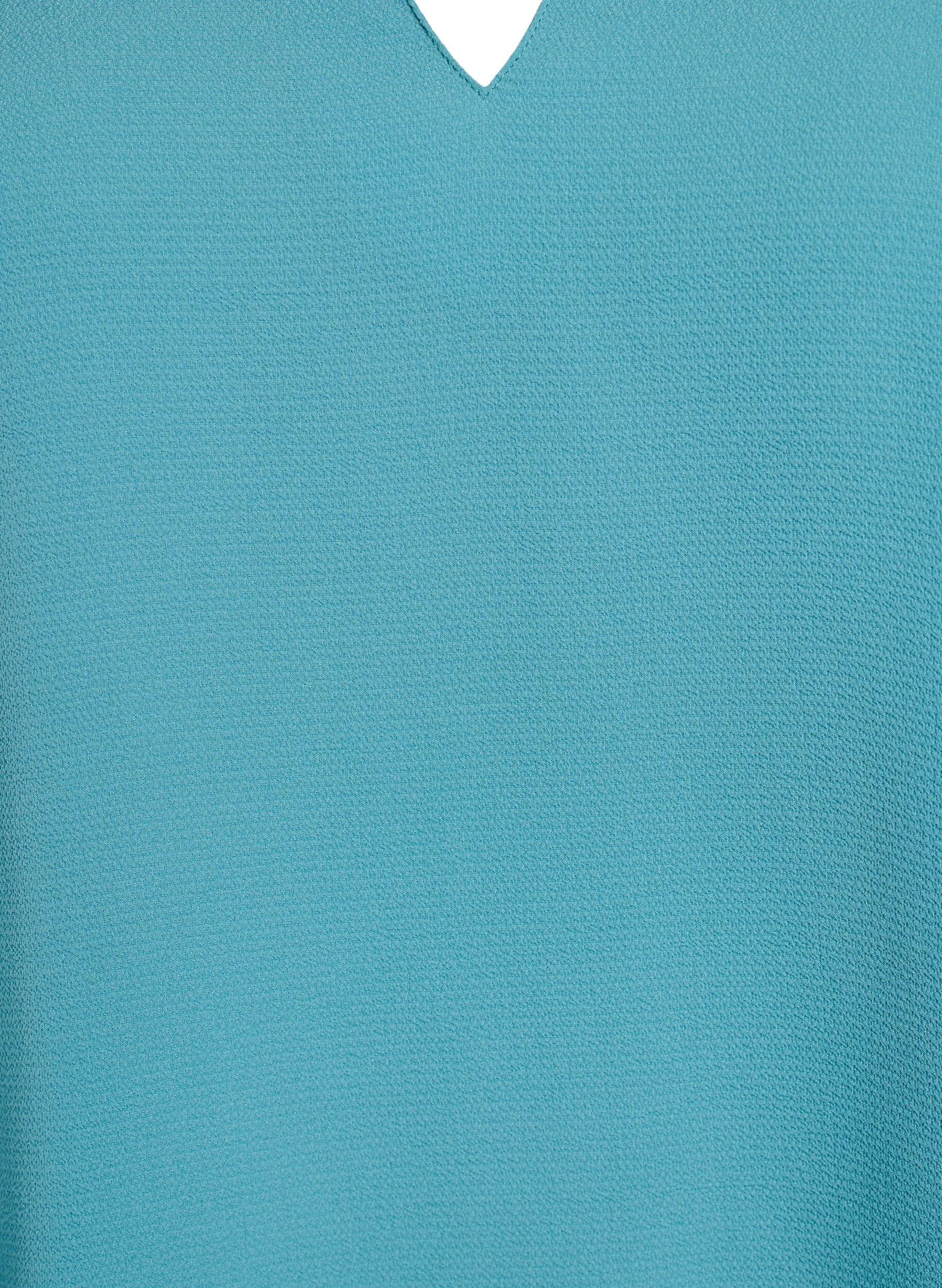 Zizzi Chemisier &agrave; manches courtes et &agrave; col en V, Vert, Packshot image number 2