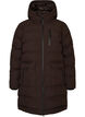 Doudoune avec capuche et poches, Marron, Packshot image number 0