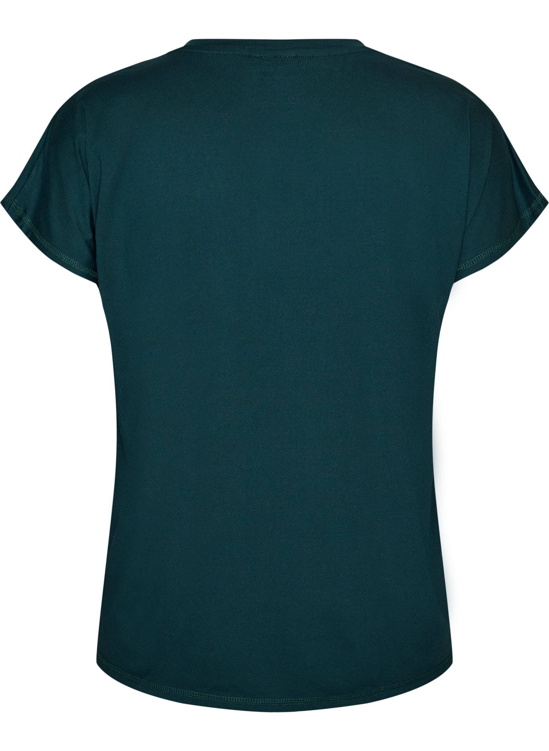 ZizziLoose training t-shirt with V-neck, Vert fonc&eacute;, Packshot image number 1
