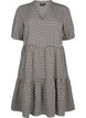 FLASH - Robe trapèze imprimée, Black White Graphic, Packshot image number 0