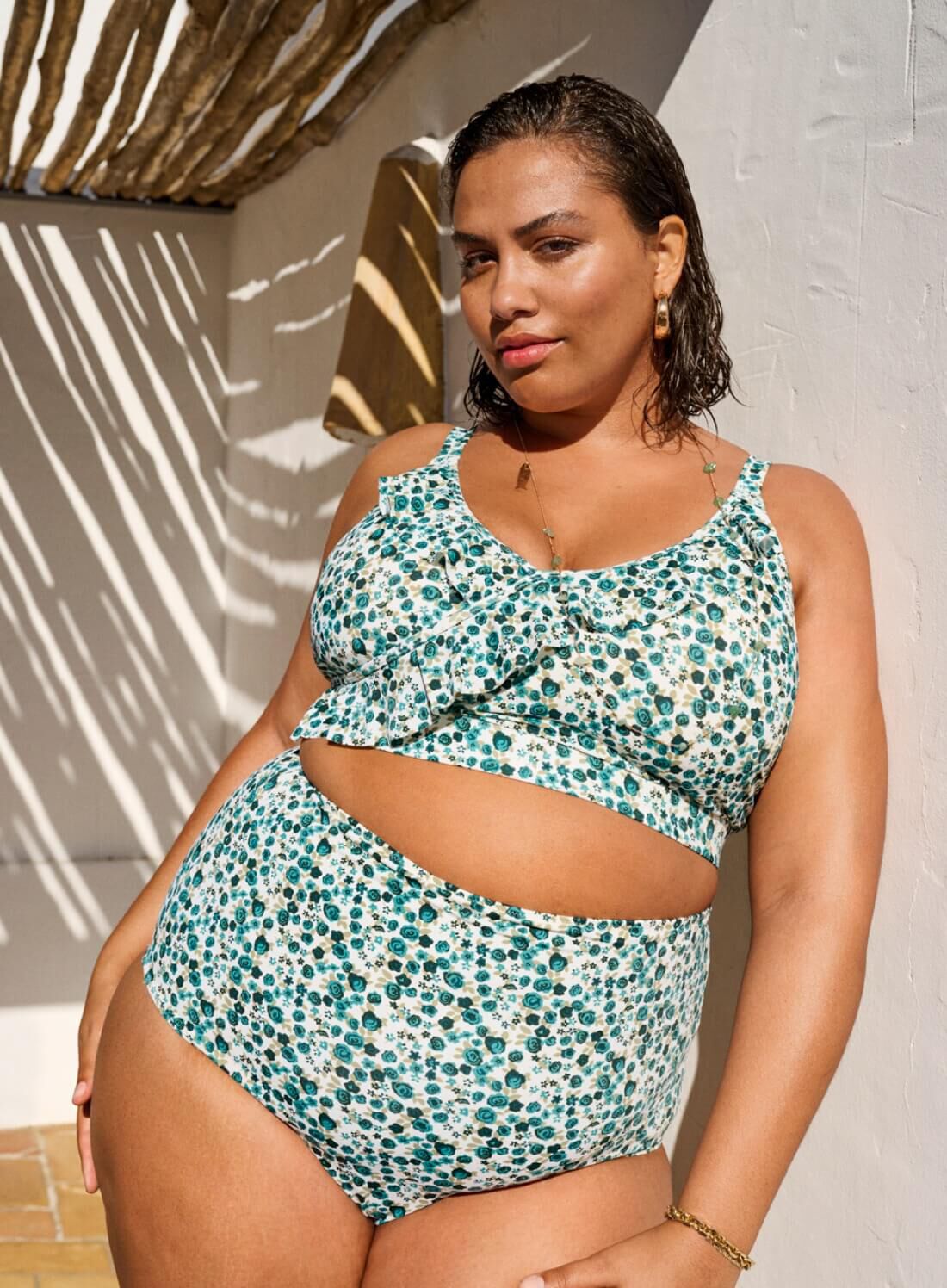 Zizzi Bikini &agrave; fleurs, , Model