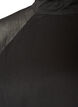 Robe mi-longue en mousseline avec cape transparente, Noir, Packshot image number 2