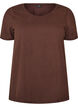 T-shirt en coton uni basique, Marron, Packshot image number 0