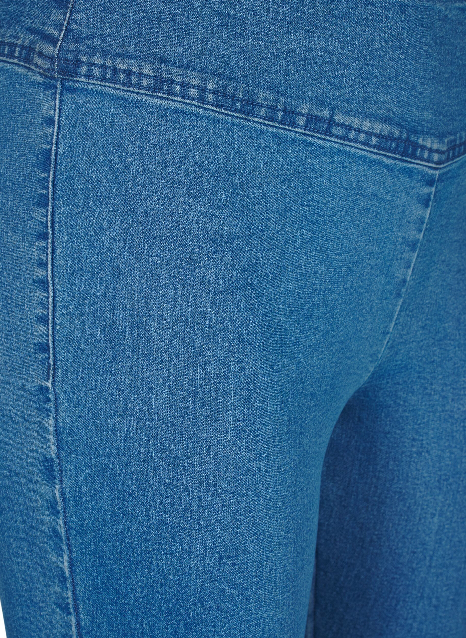Zizzi Jeggings extensibles avec une taille haute, Bleu Clair, Packshot image number 2
