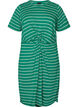 Robe en coton avec d&eacute;tail torsad&eacute;, Vert, Packshot image number 0