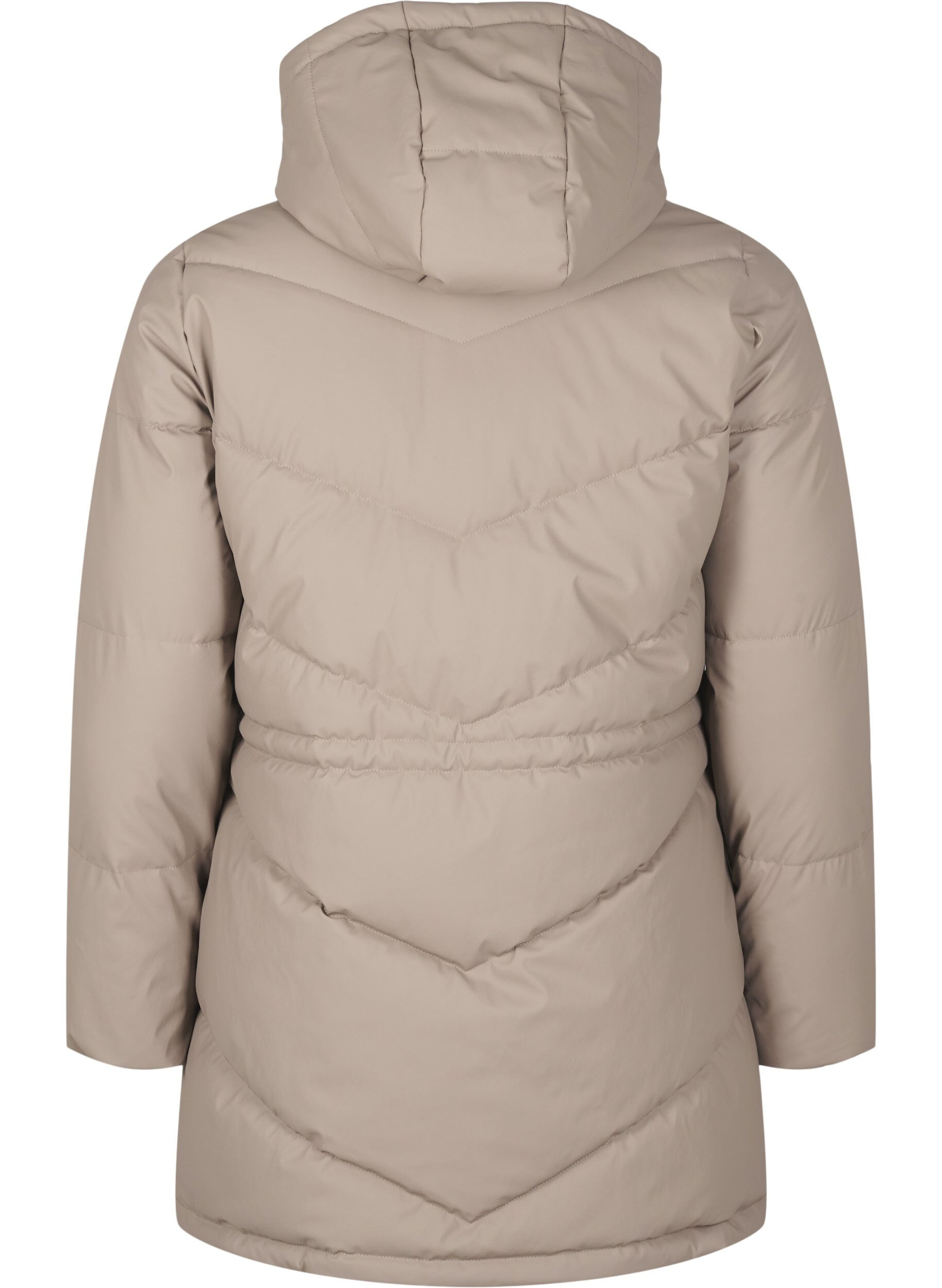 Zizzi Doudoune imperm&eacute;able avec capuche, Beige, Packshot image number 1