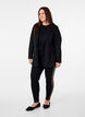 Legging en viscose à rayures imprimé léopard, Black W. Leo, Model image number 2