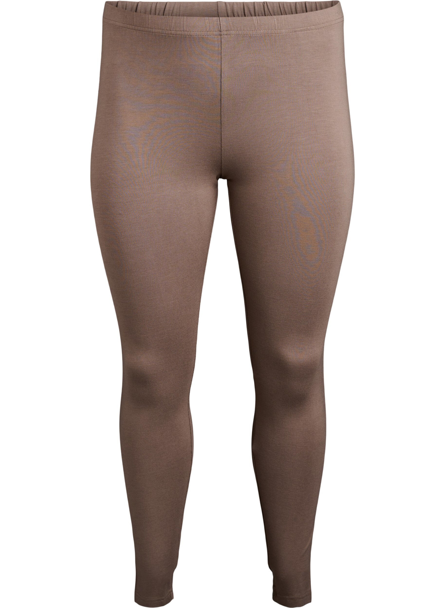 Zizzi Leggings basiques en viscose, Marron, Packshot image number 0