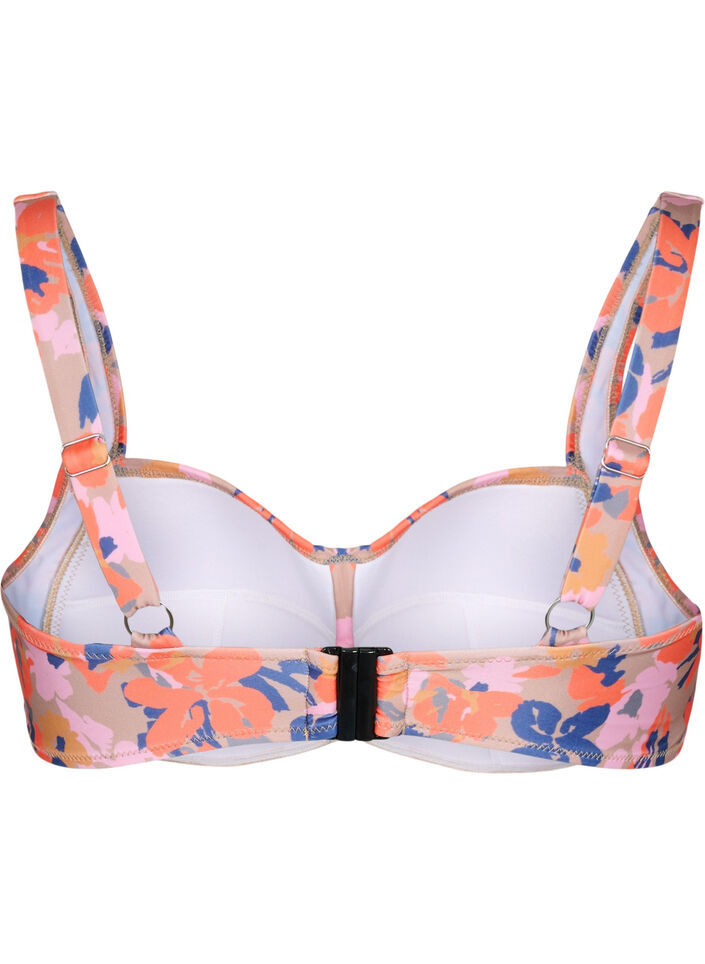 Haut de bikini imprimé, Retro Flower, Packshot image number 1