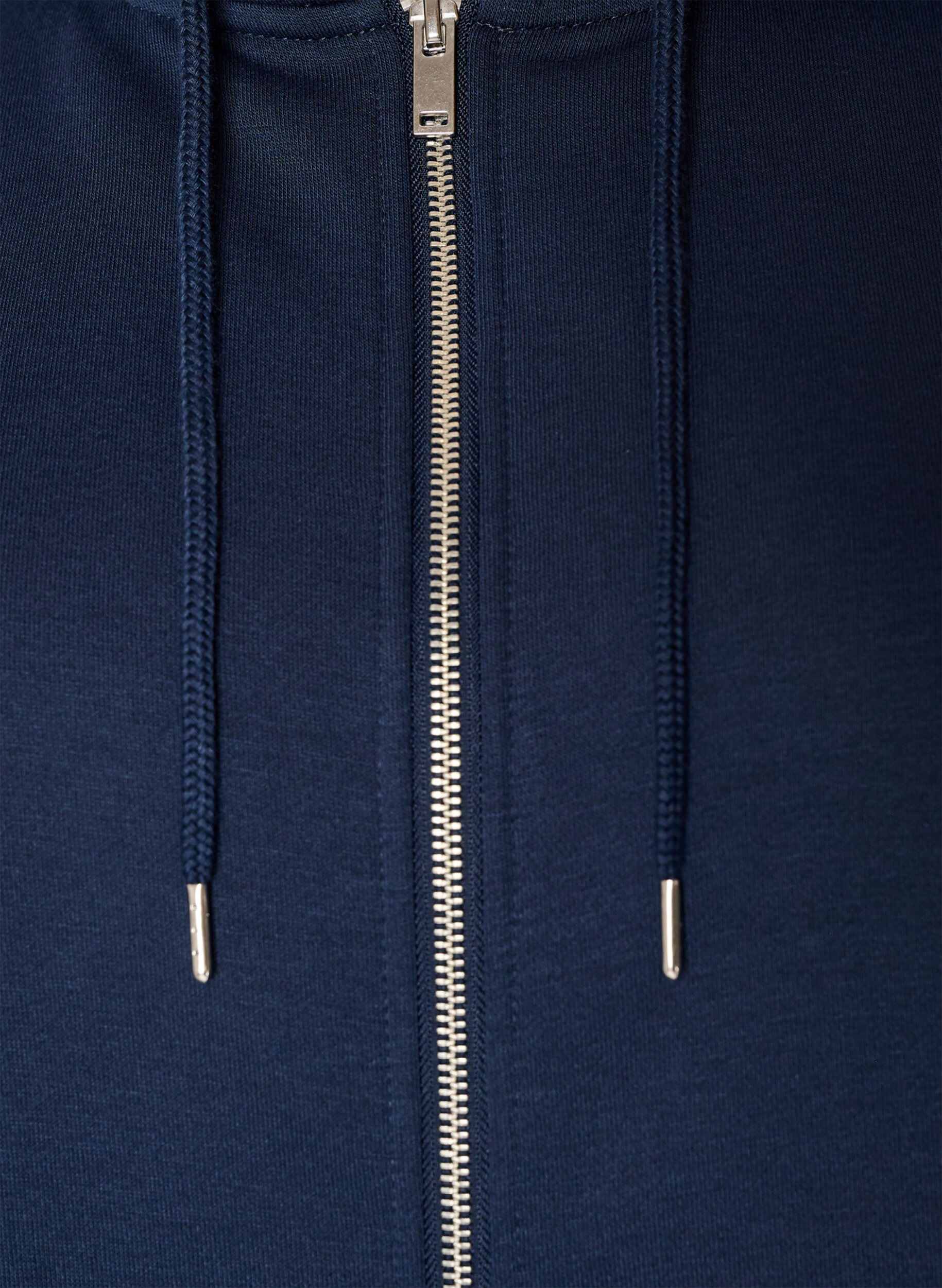 ZizziSweat &agrave; capuche zipp&eacute; avec poches, Bleu, Packshot image number 2
