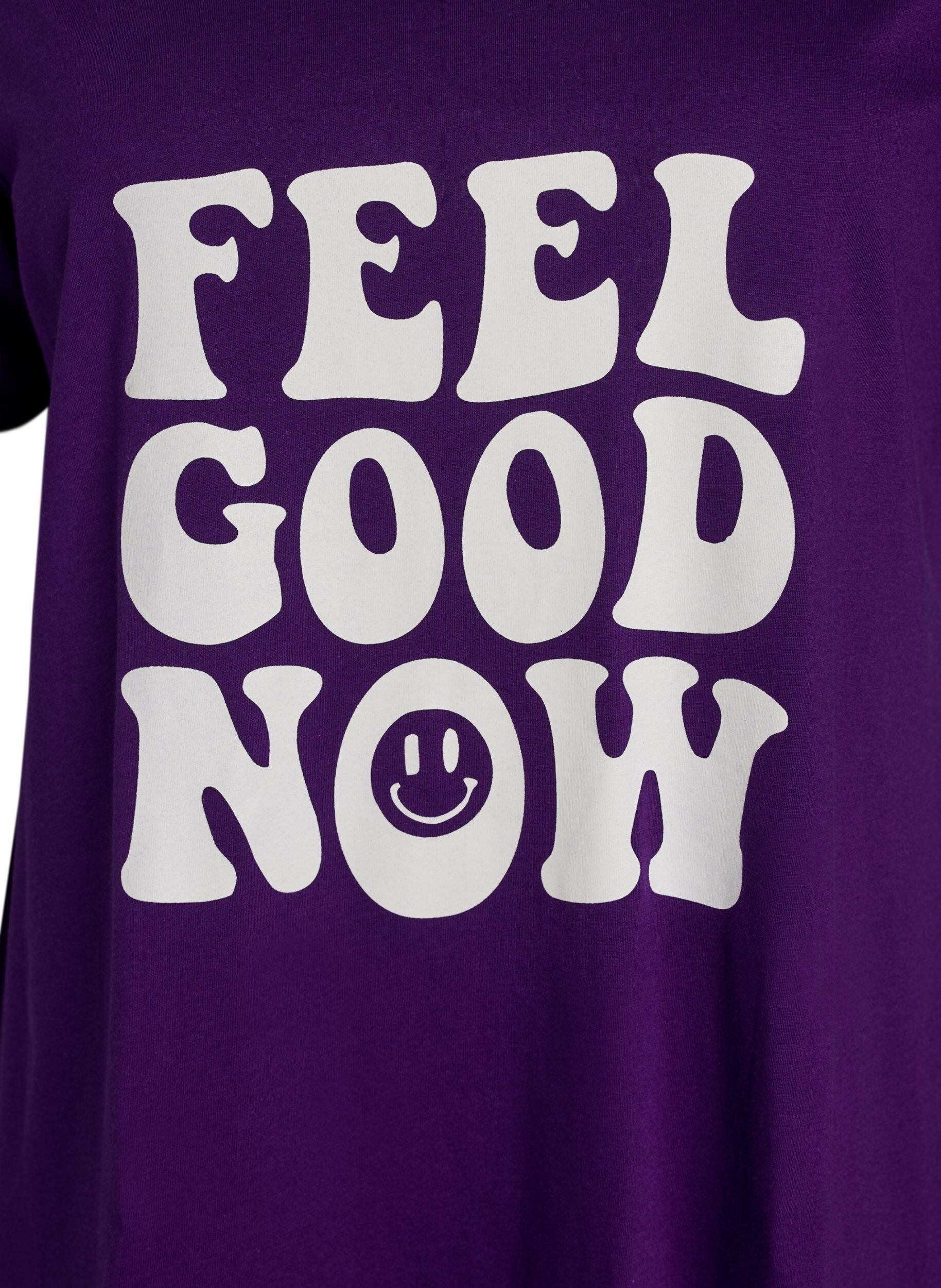 Zizzi Chemise de nuit &agrave; manches courtes en coton biologique, Bleu, Packshot image number 2