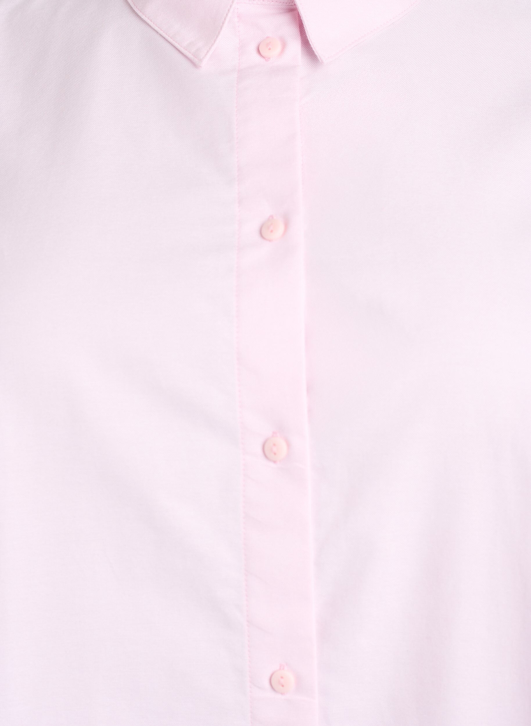Zizzi Chemise &agrave; manches longues en coton, Rose, Packshot image number 2