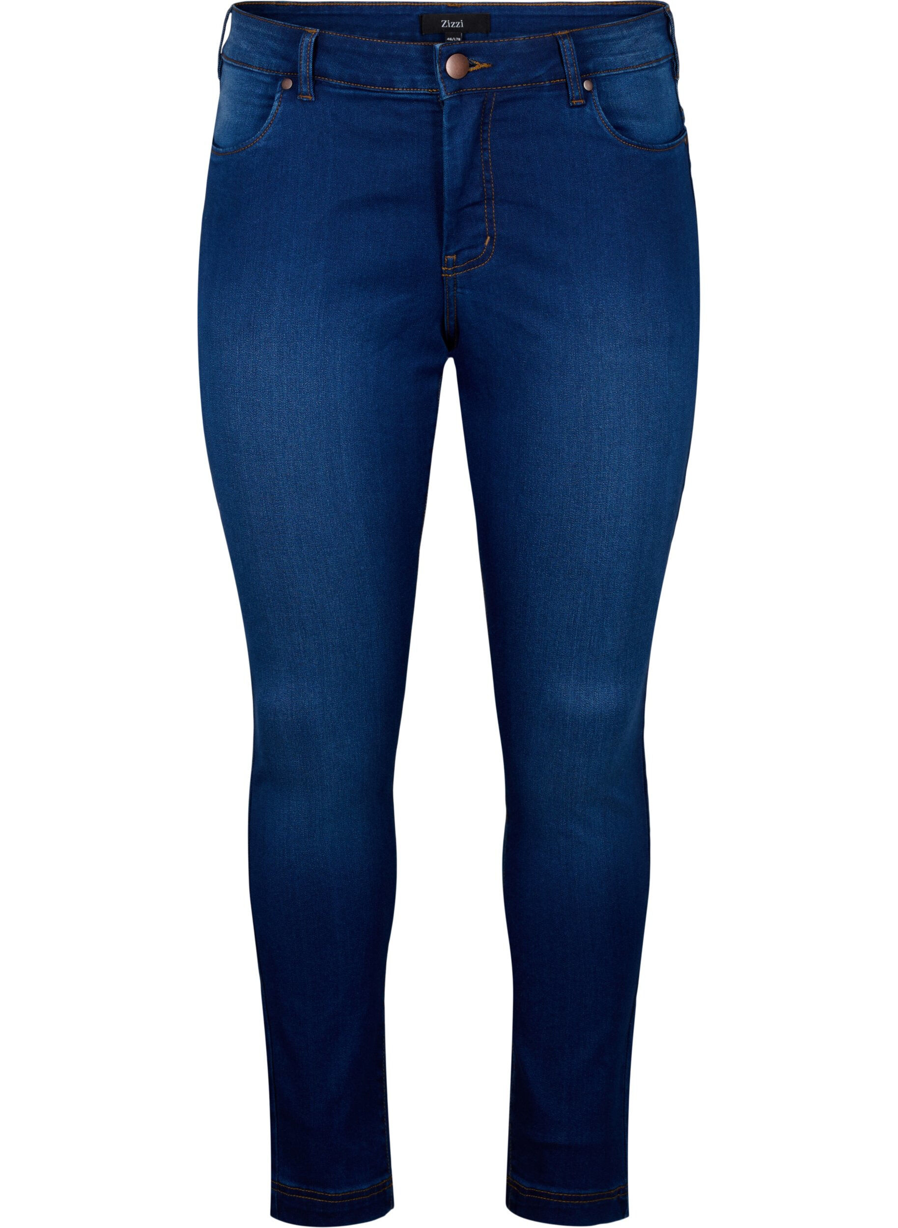 Zizzi Jean taille r&eacute;guli&egrave;re Viona, Bleu, Packshot image number 0