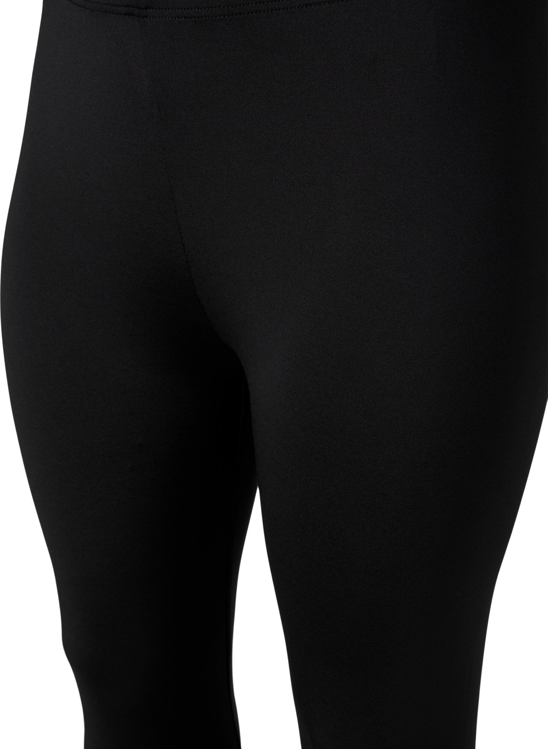 Zizzi Lot de 2 leggings 3/4, Black / LEO AOP, Packshot image number 2