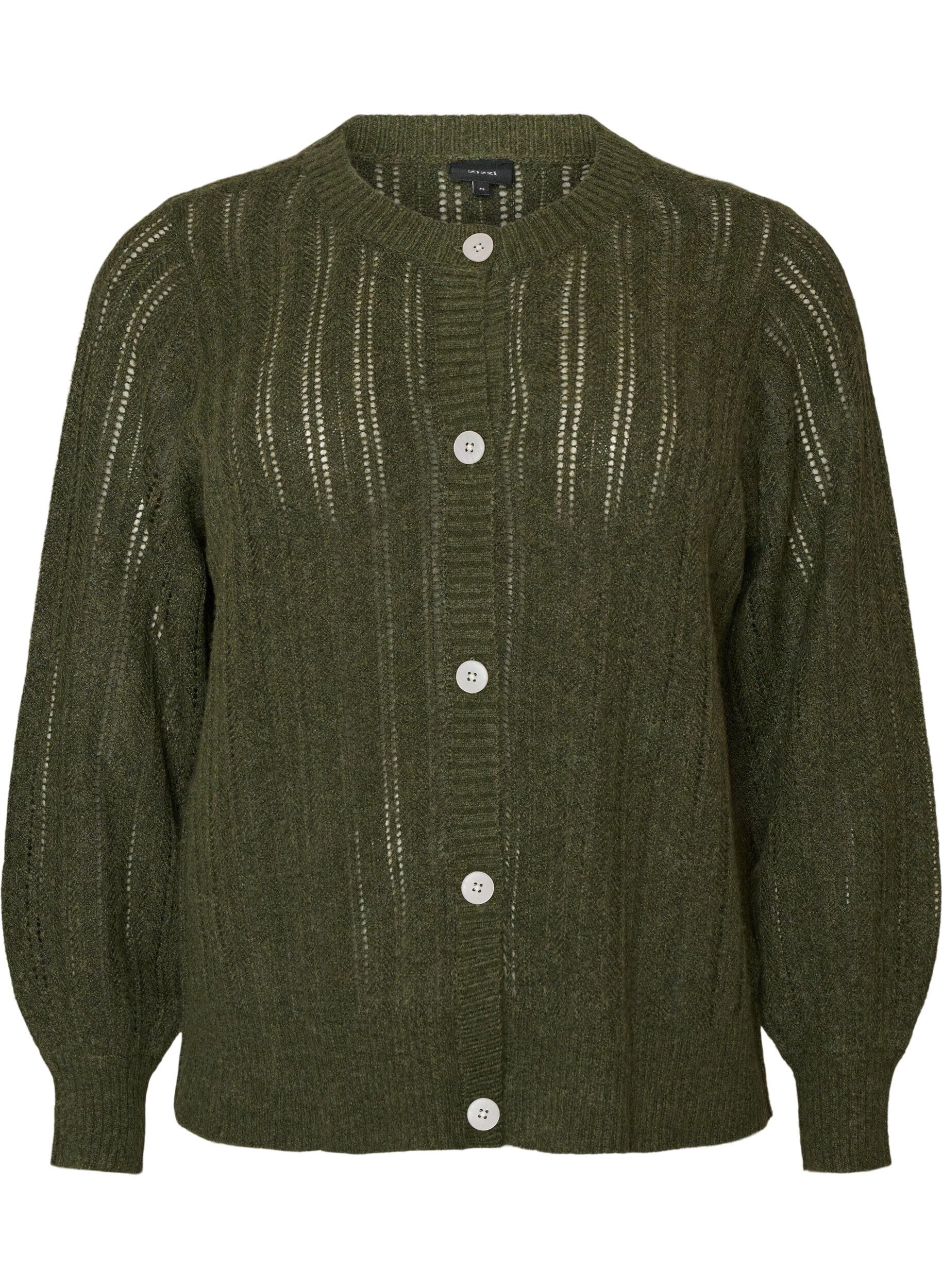 Cardigan en maille ajour&eacute;e
