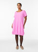 Robe en coton &agrave; manches courtes, Rose, Model image number 1