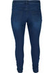 Jeggings en coton m&eacute;lang&eacute;, Dark blue denim, Packshot image number 1