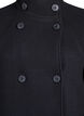 Manteau court &agrave; la coupe &eacute;vas&eacute;e, Noir, Packshot image number 2