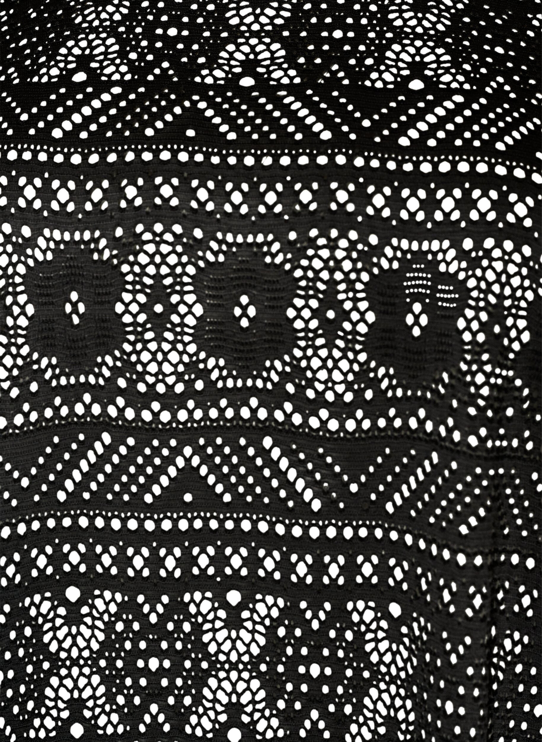 ZizziT-shirt en dentelle brod&eacute;e, Noir, Packshot image number 2