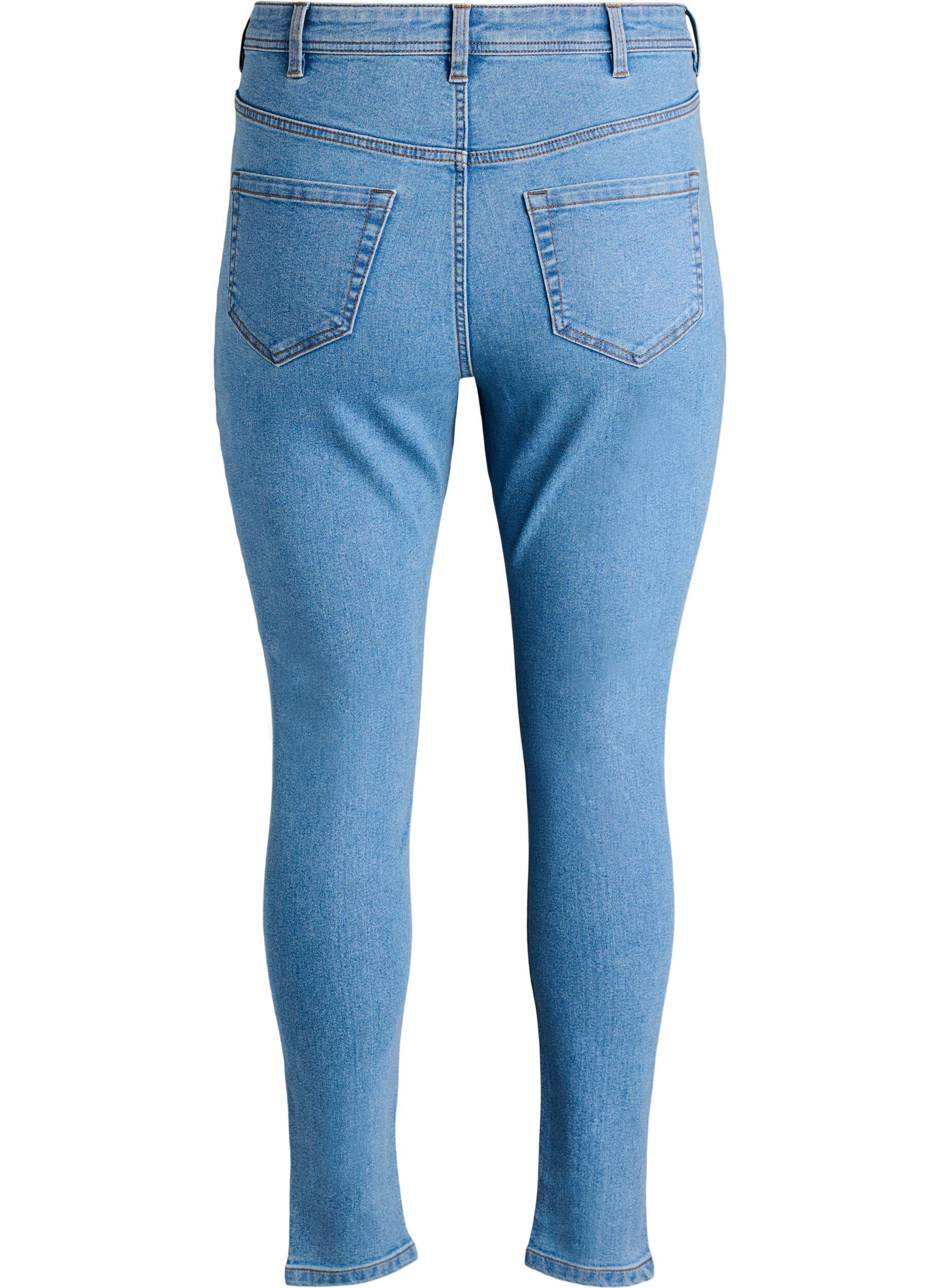 Zizzi Jeans avec coupe super slim, Bleu Clair, Packshot image number 1