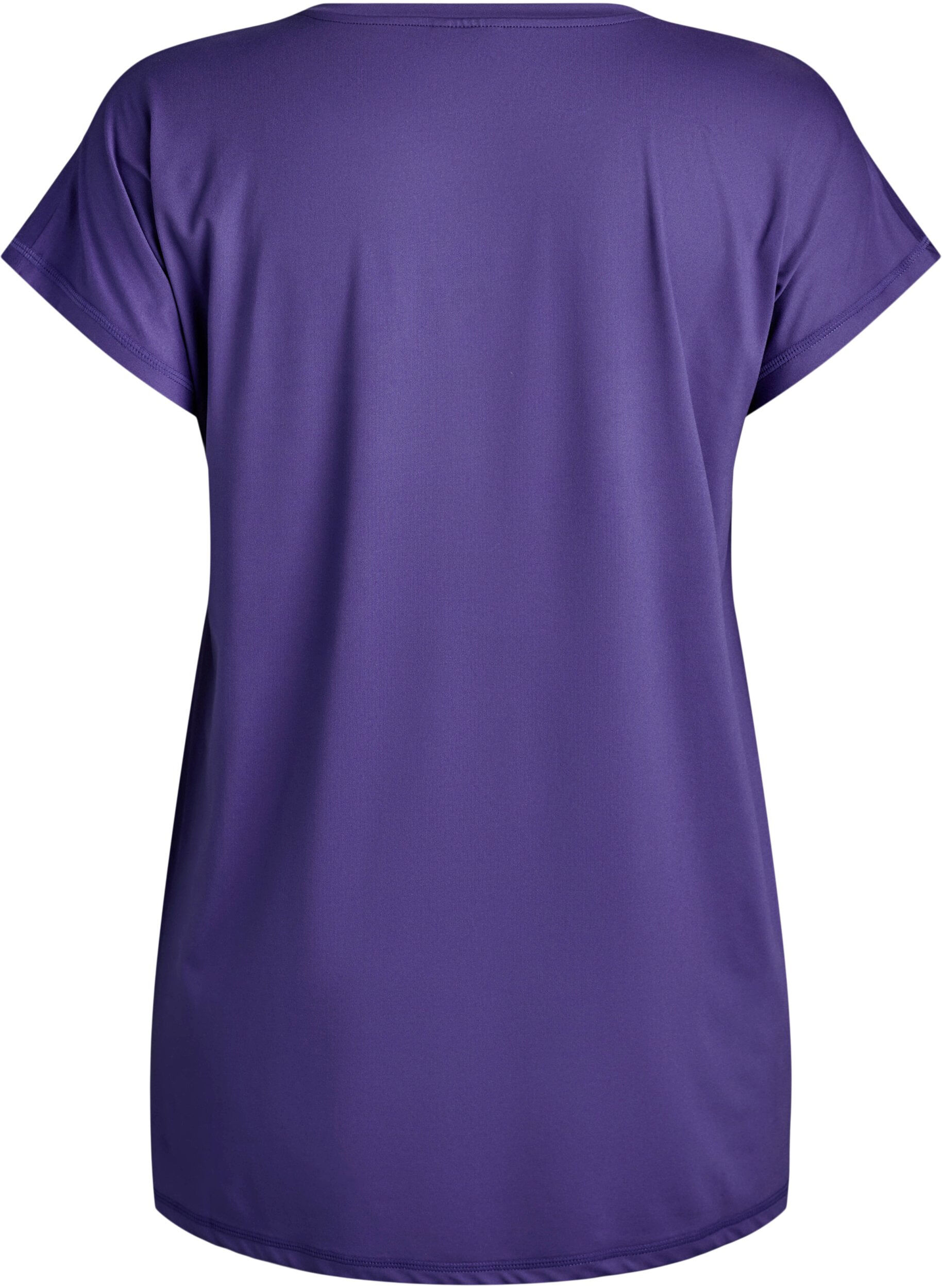 Zizzi T-shirt long d'entra&icirc;nement, Violet, Packshot image number 1