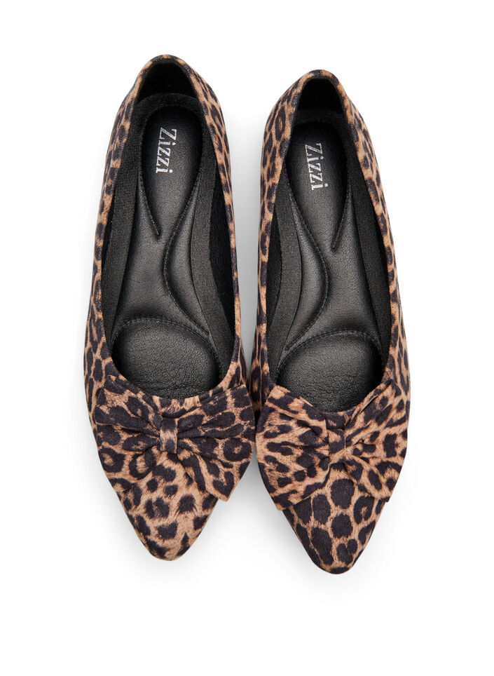 Large - Ballerines à nœud, Marron, Packshot image number 2