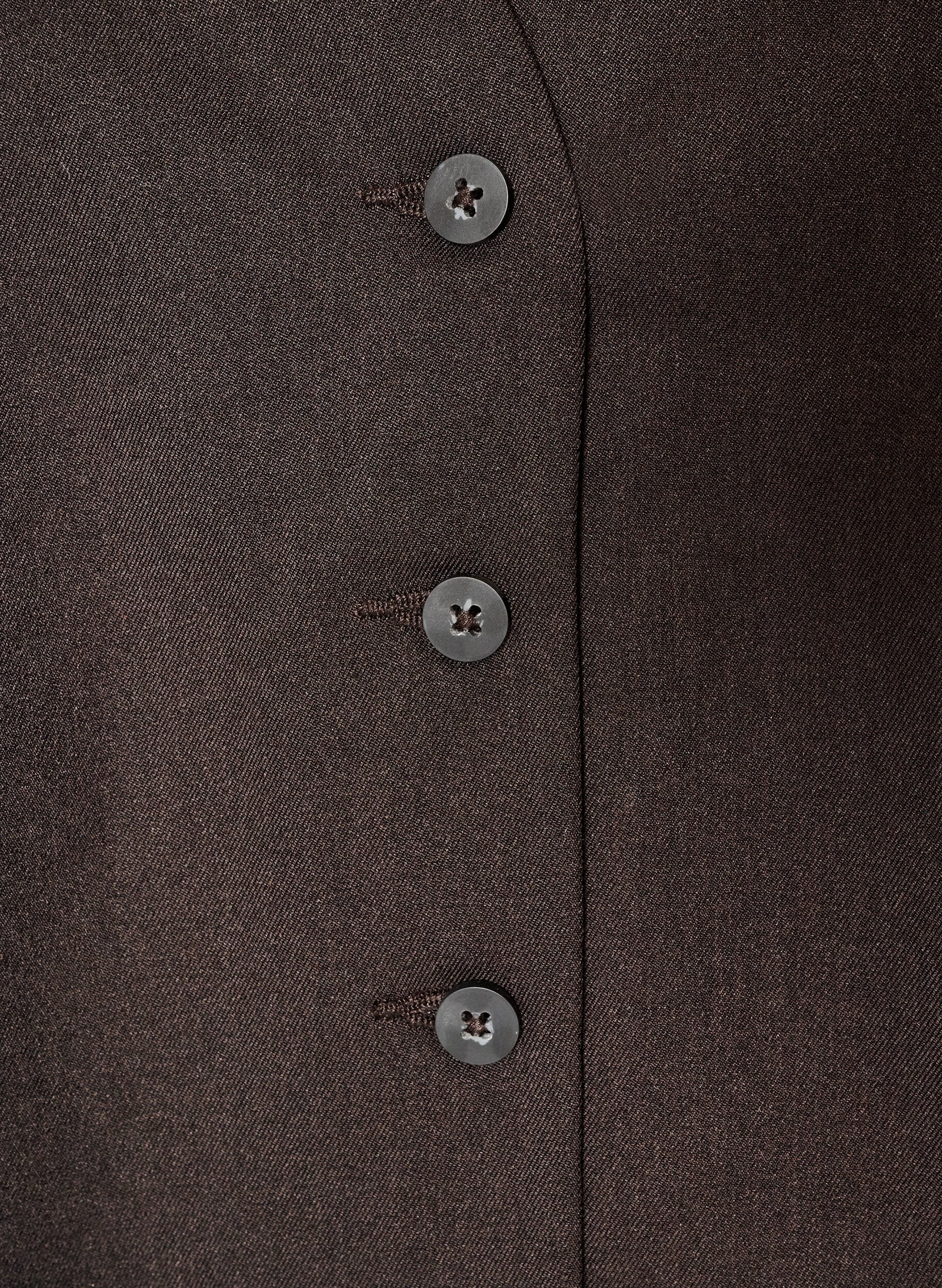 ZizziGilet avec fermeture &agrave; boutons, Marron, Packshot image number 2