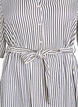 Robe-chemise longue jusqu&rsquo;aux chevilles avec ceinture &agrave; nouer et rayures, Noir, Packshot image number 2