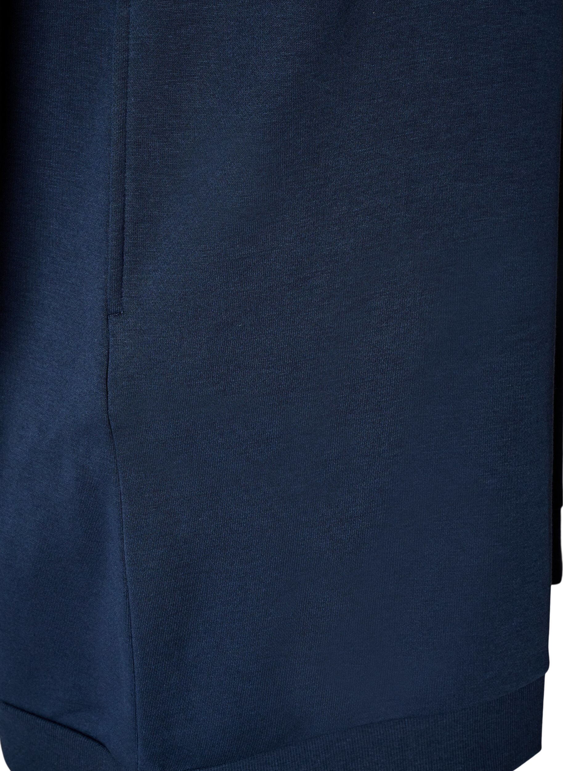 ZizziRobe sweat ample avec poches, Bleu, Packshot image number 3