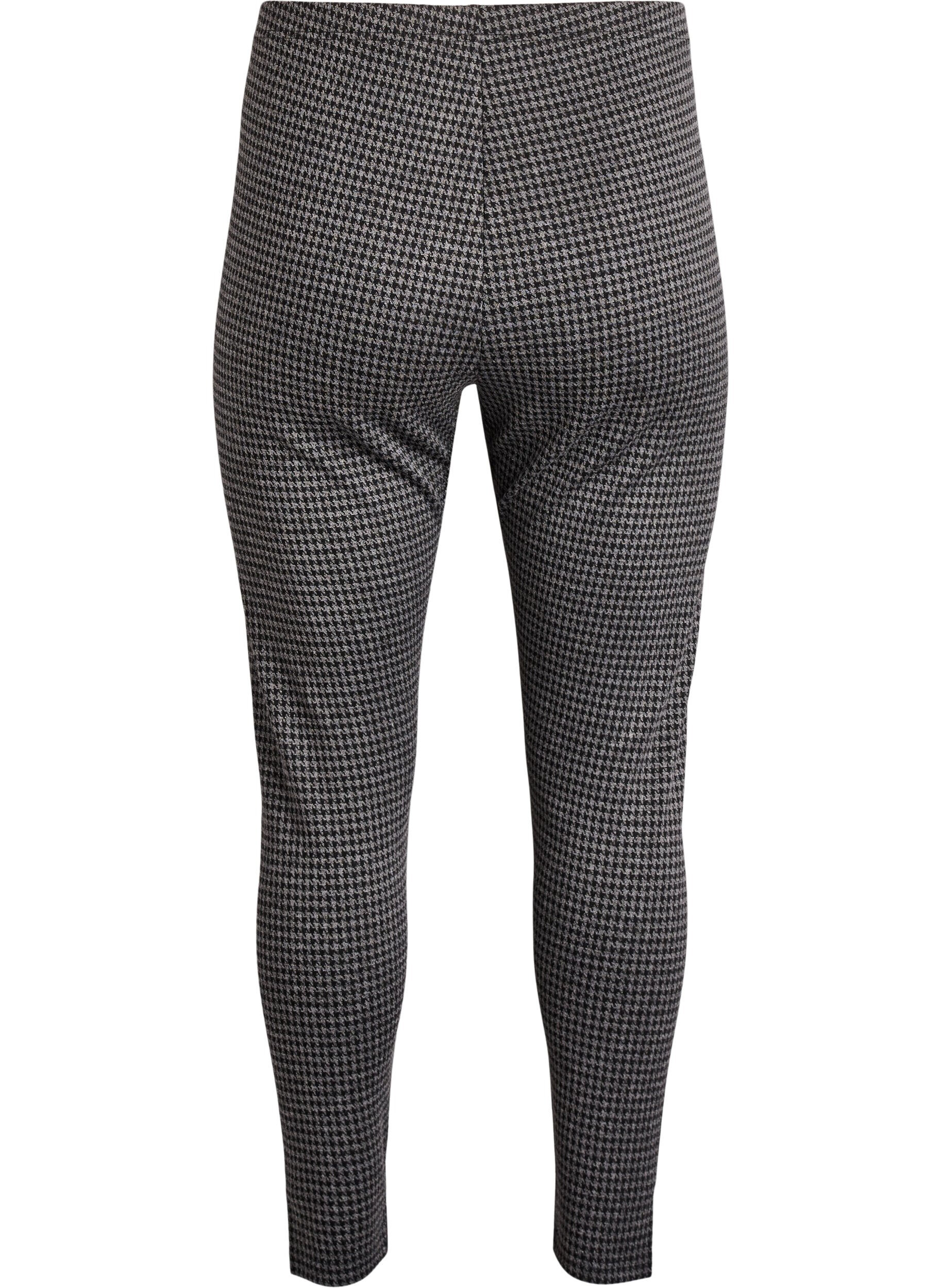 Zizzi Legging &agrave; motifs taille standard, Gris anthracite, Packshot image number 1