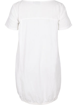 Robe en coton à manches courtes, Bright White, Packshot image number 1