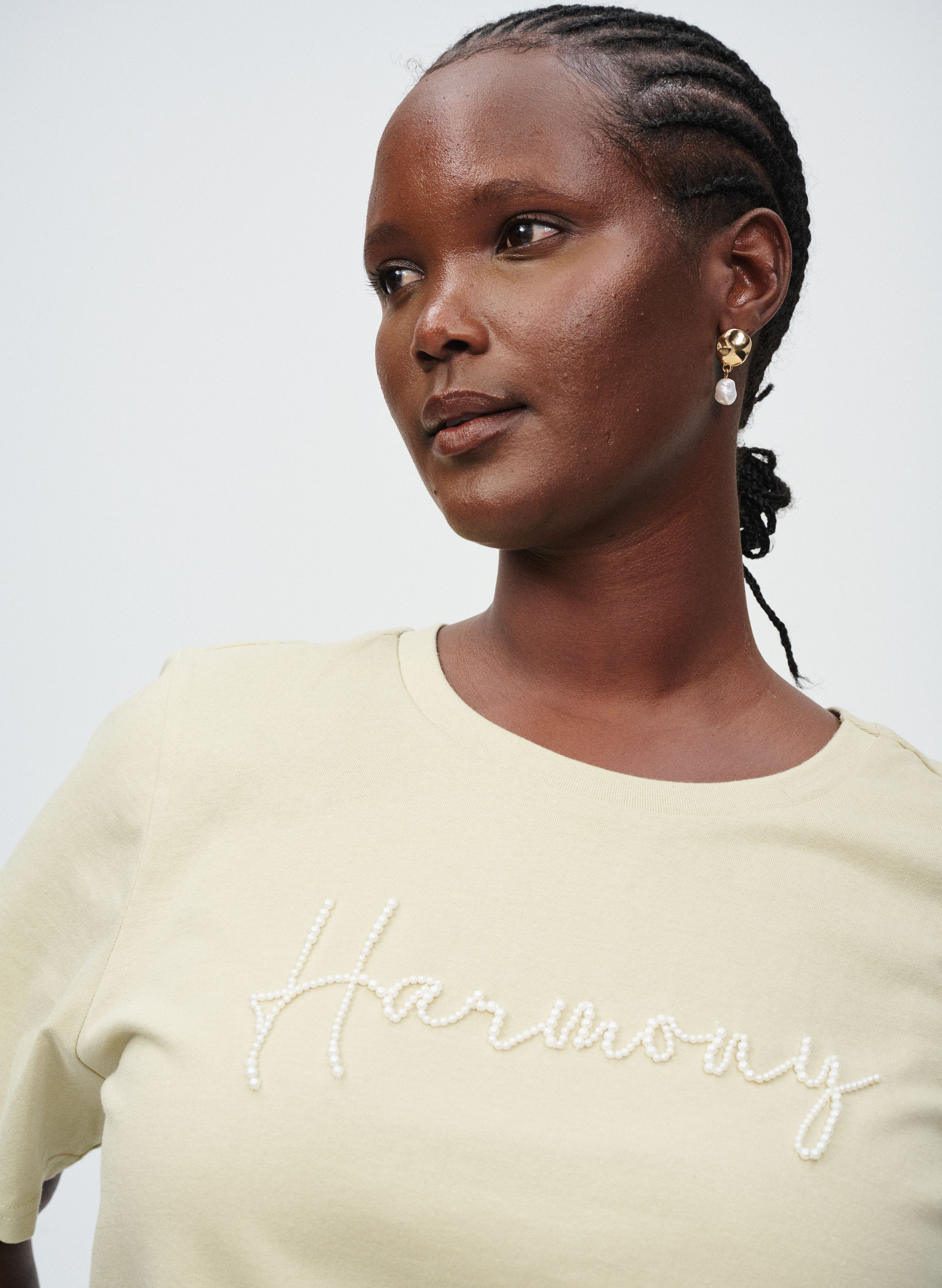 Zizzi T-shirt avec perles, , Model