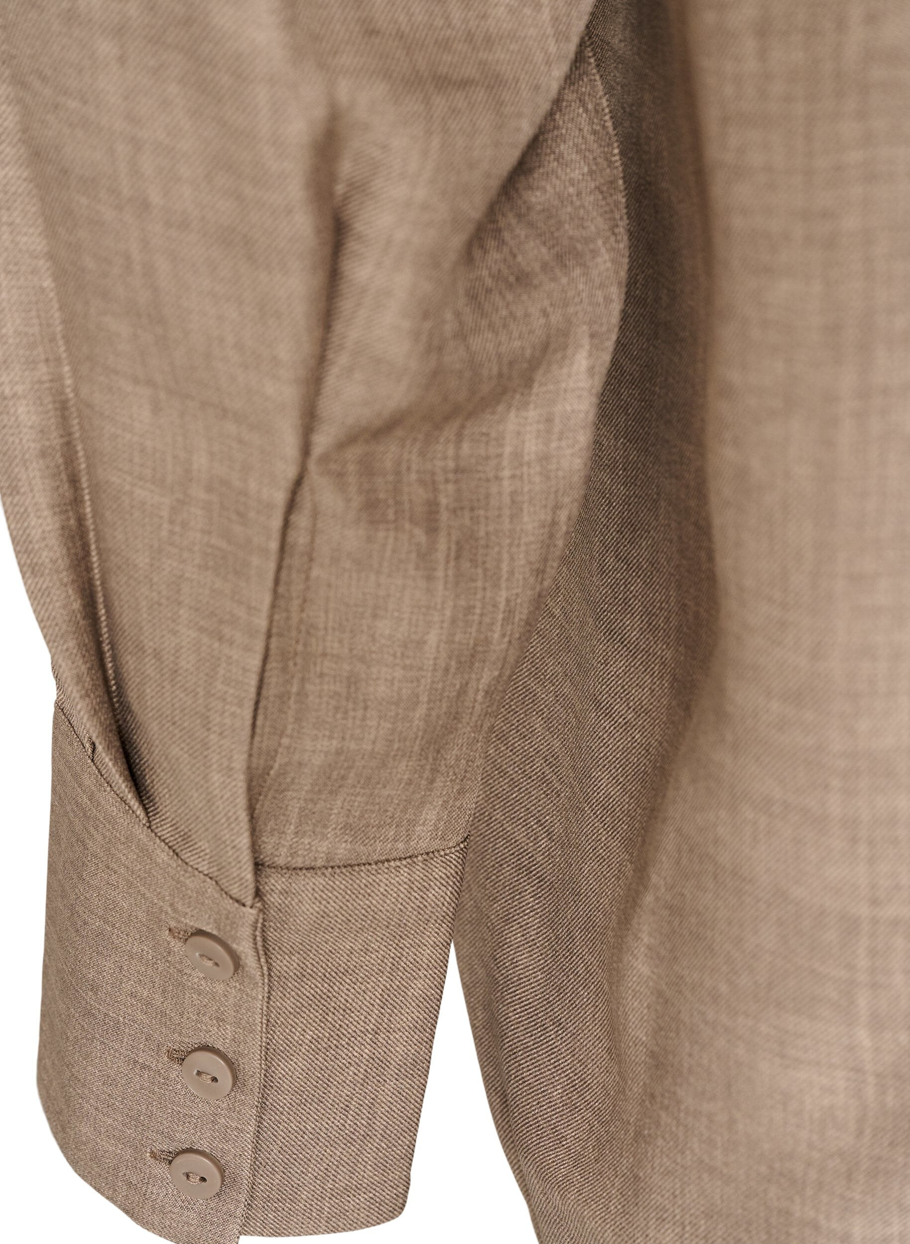 ZizziChemise ample avec col en V, Marron, Packshot image number 3