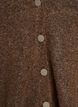 Cardigan avec boutons d&eacute;coratifs et col en V, Marron, Packshot image number 2