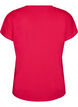 T-shirt d&rsquo;entra&icirc;nement ample avec col en V, Rose, Packshot image number 1