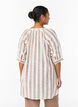 Tunique en coton avec un col en V, Beige, Model image number 2