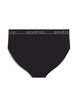 Culotte en coton &agrave; taille r&eacute;guli&egrave;re, Noir, Packshot image number 1