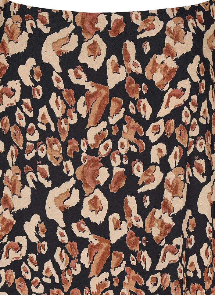 Robe midi en viscose à fines bretelles, Leo AOP, Packshot image number 2