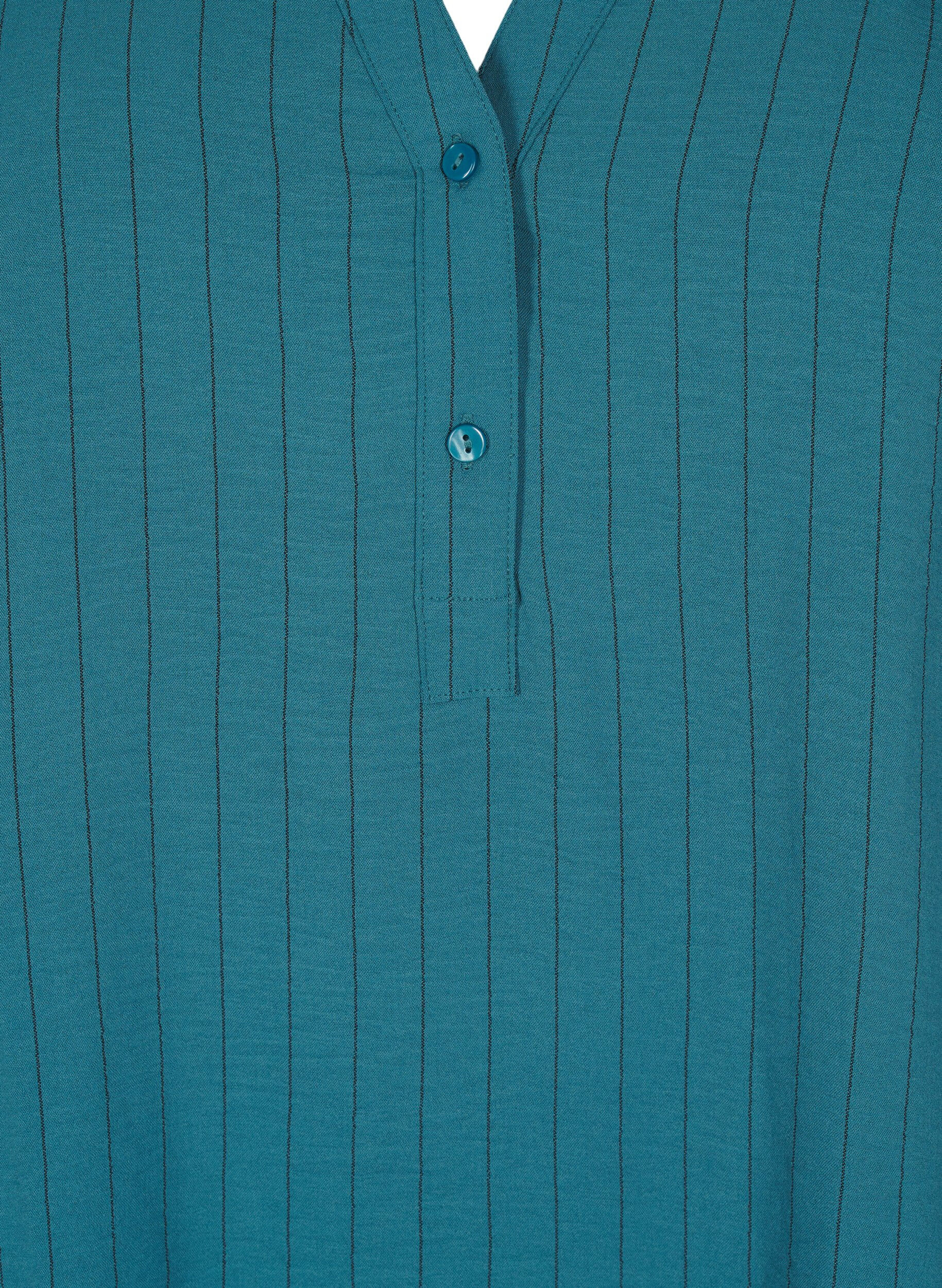 Zizzi FLASH - Chemisier &agrave; fines rayures, Vert fonc&eacute;, Packshot image number 2