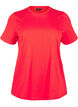 T-shirt basique en coton &agrave; col rond, Rouge, Packshot image number 0