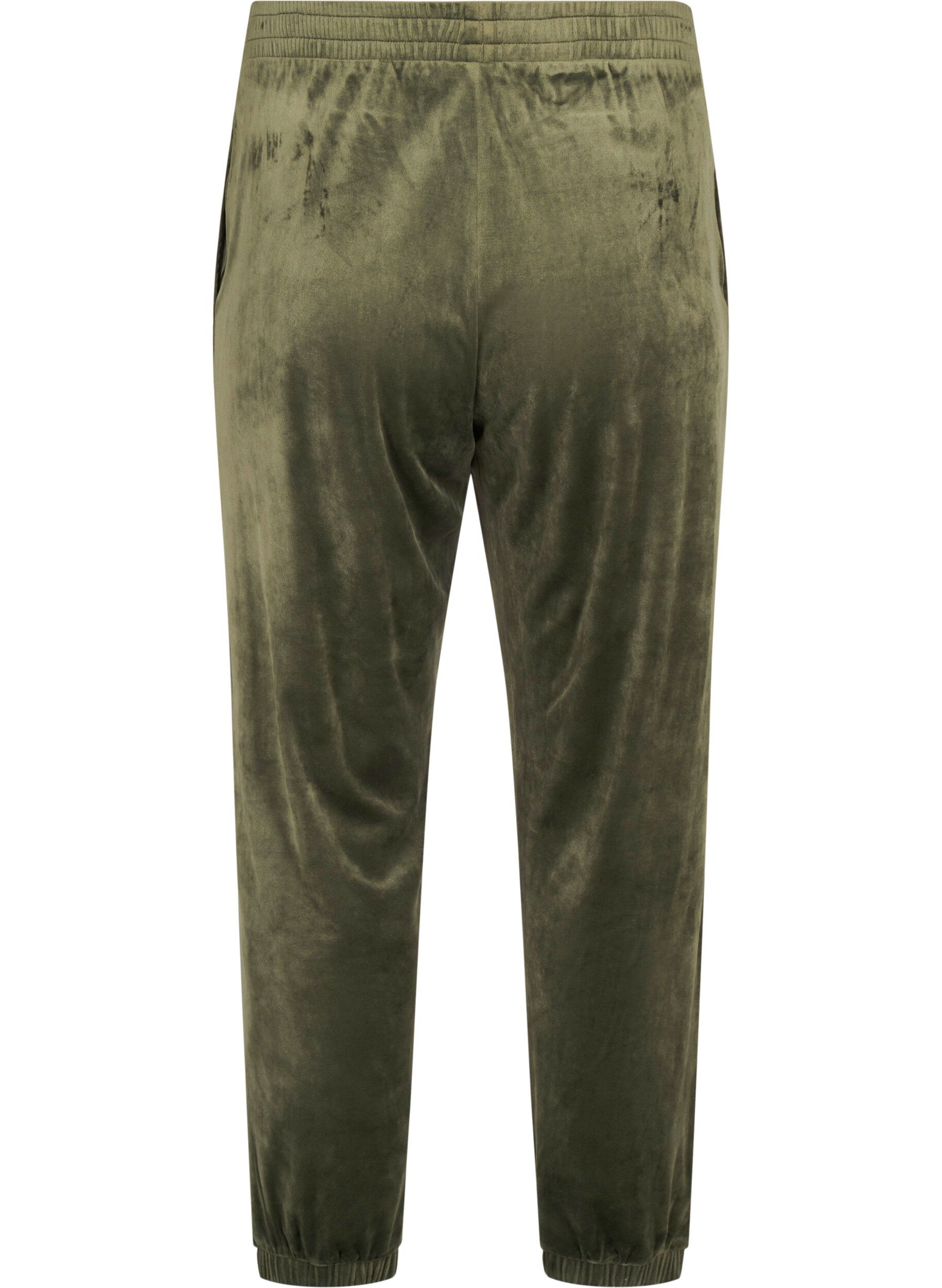 ZizziPantalon ample en velours, Vert fonc&eacute;, Packshot image number 1