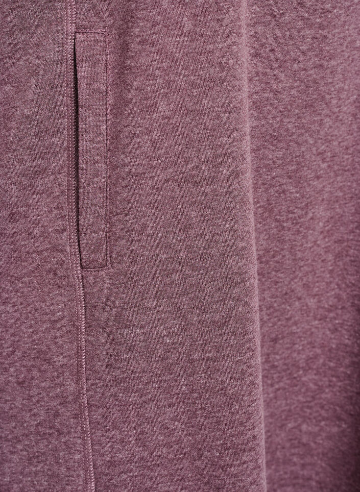 FLASH - Robe sweat-shirt courte &agrave; col montant et poches, Bordeaux, Packshot image number 3