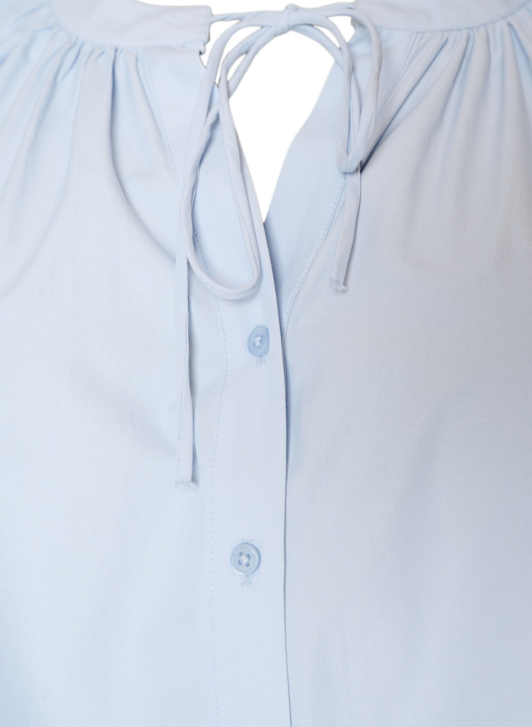 ZizziChemisier avec fermeture boutonn&eacute;e et ceinture &agrave; nouer, Bleu Clair, Packshot image number 2