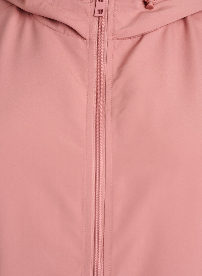 Veste l&eacute;g&egrave;re avec capuche et fermeture &eacute;clair, Rose, Packshot image number 2