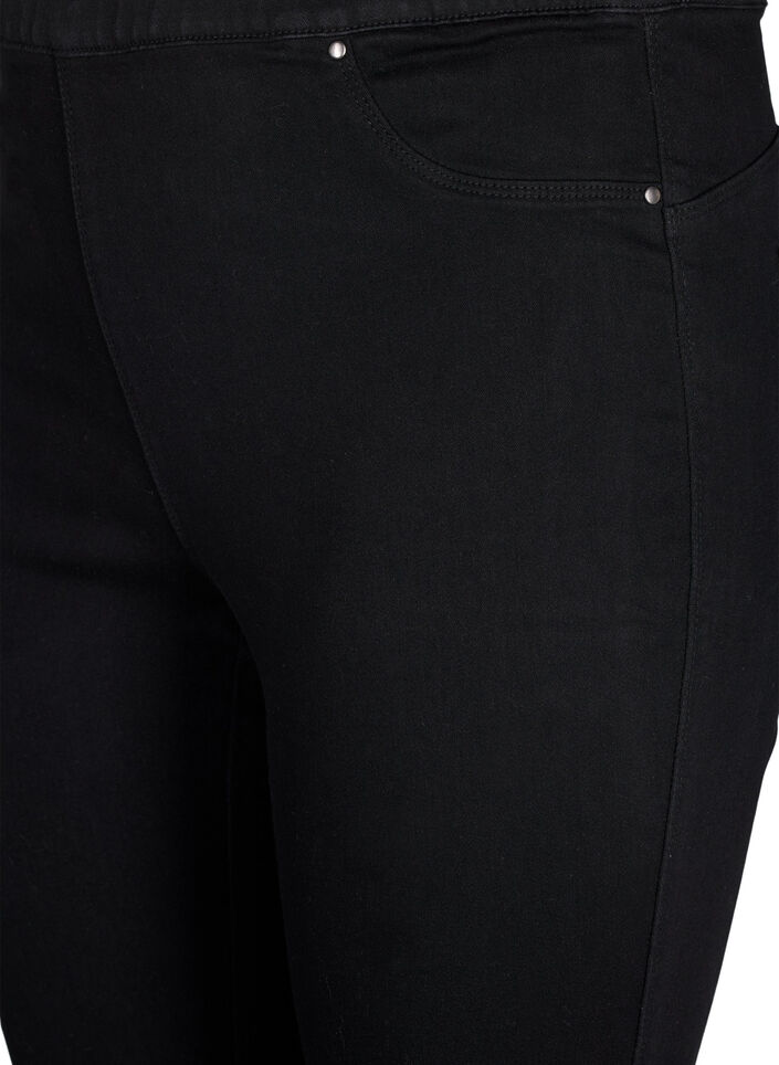 Jeggings &agrave; taille haute., Noir, Packshot image number 2