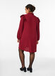 Robe courte &agrave; volants et paillettes, Bordeaux fonc&eacute;, Model image number 2