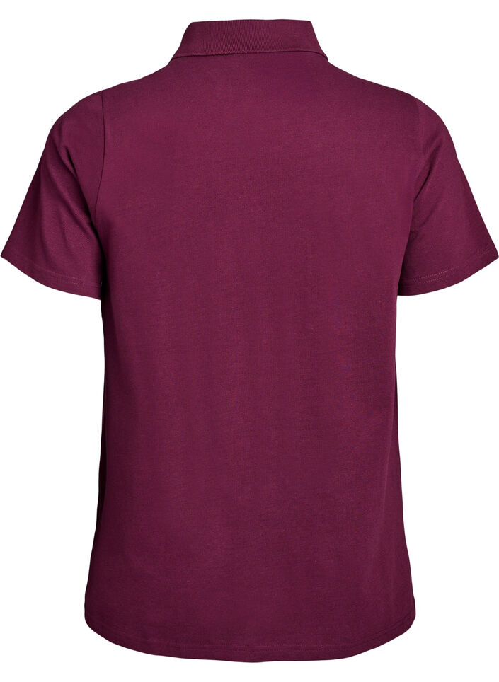 FLASH - Polo &agrave; manches courtes, Bordeaux, Packshot image number 1