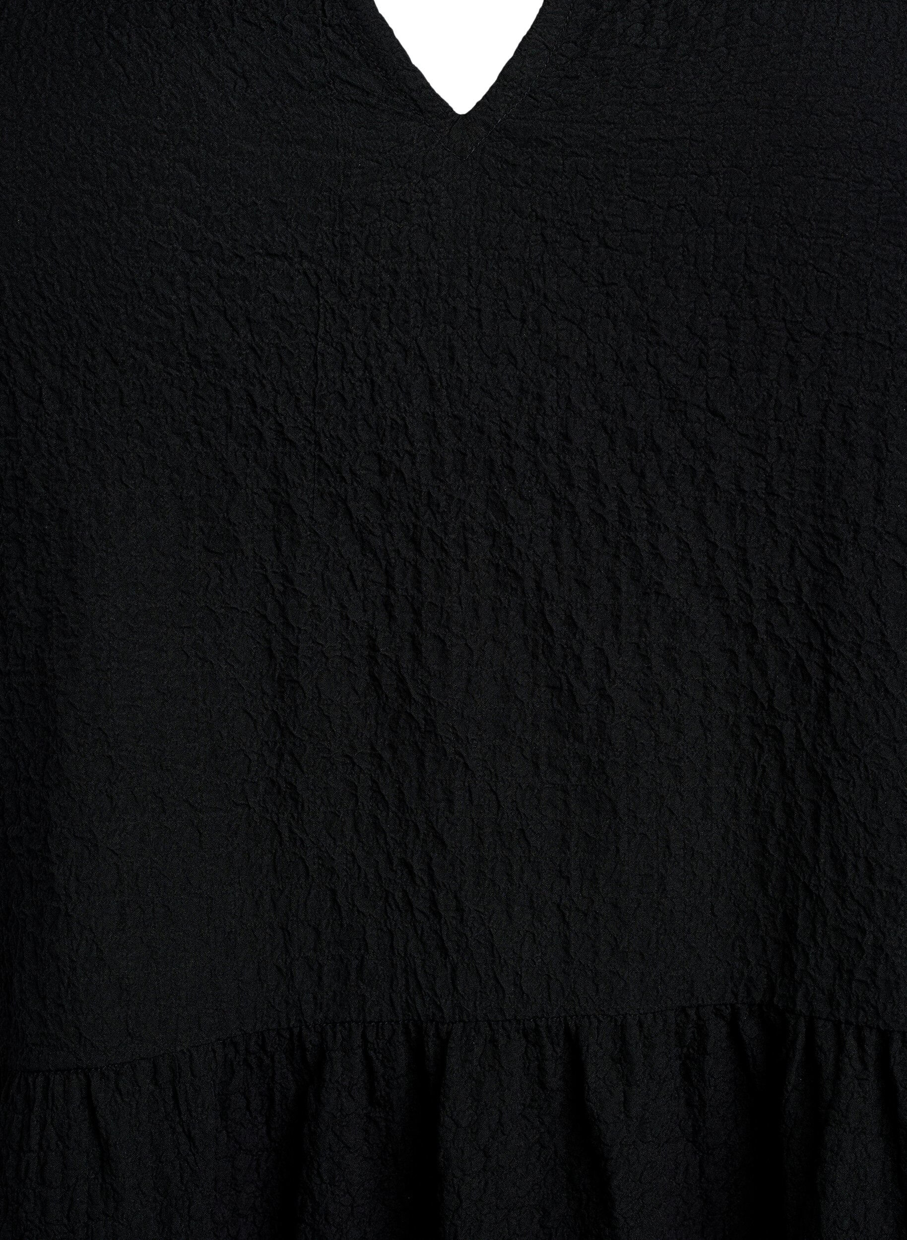 ZizziRobe courte coupe &eacute;vas&eacute;e, Noir, Packshot image number 2