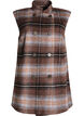 Gilet long à carreaux, Marron, Packshot image number 0